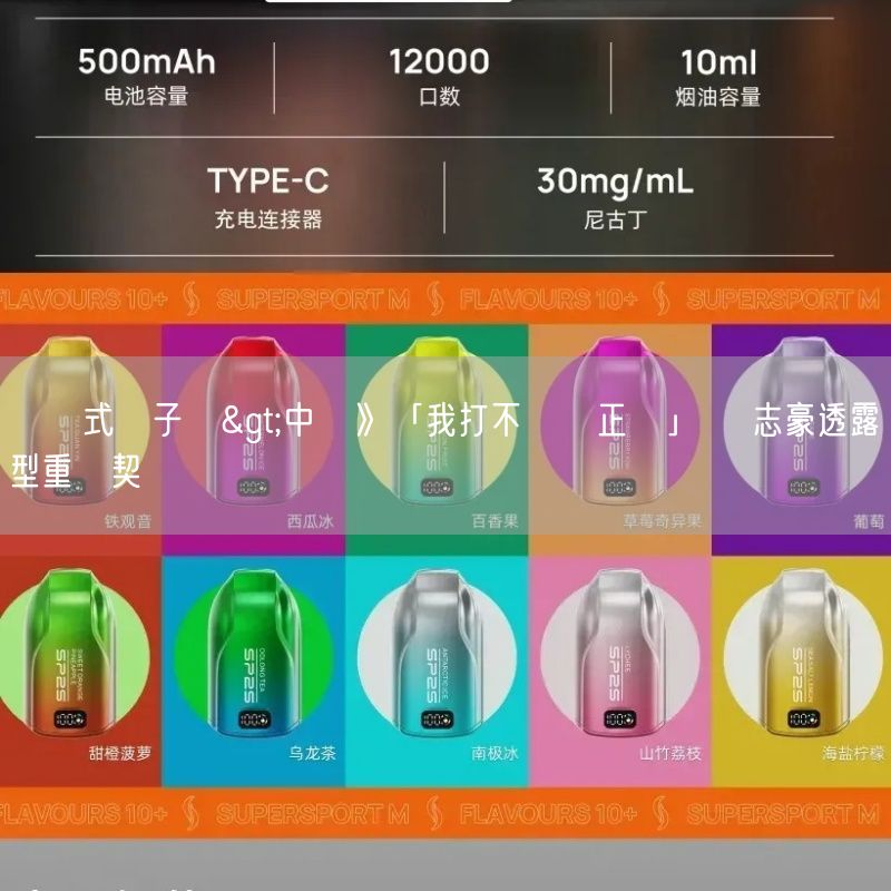 拋棄式電子煙>中職》「我打不贏張正偉」 張志豪透露轉型重砲契機